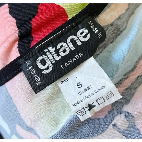 GITANE Womens Size Small Sleeveless Asymmetric Mod Retro Tunic Tank Top Shirt - Picture 8 of 8